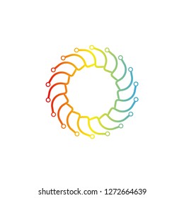 Technology icons templates, vector logo for business corporate, elements, illustration