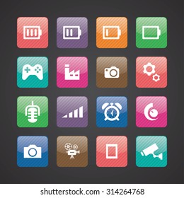 technology icons universal set for web and mobile