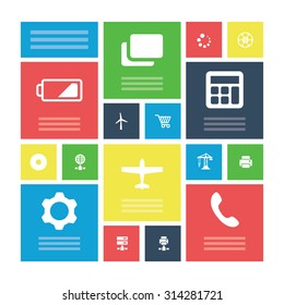 technology icons universal set for web and mobile