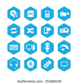 technology icons universal set for web and mobile