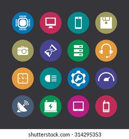 technology icons universal set for web and mobile