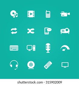 technology icons universal set for web and mobile