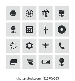 technology icons universal set for web and mobile