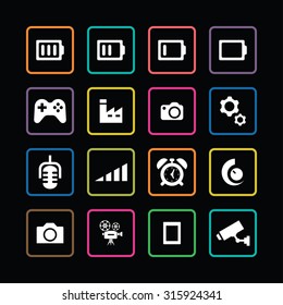 technology icons universal set for web and mobile