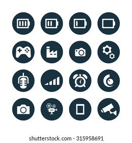 technology icons universal set for web and mobile