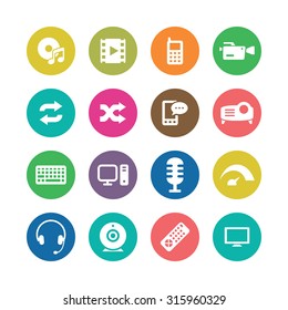 technology icons universal set for web and mobile