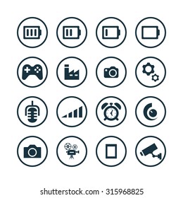 technology icons universal set for web and mobile