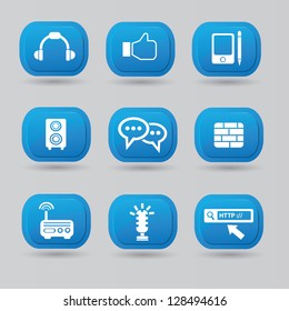 Technology icons,vector
