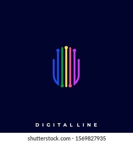 Technology Illustration Vector Template. Suitable for Creative Industry, Multimedia, entertainment, Educations, Shop, and any related business