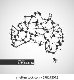 Technology image of Australia. The concept vector illustration eps10