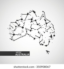 Technology image of Australia. The concept vector illustration eps10