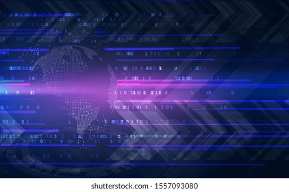 Technology image of globe. Virtual reality technology display. Graphic concept for your design