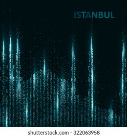 Technology image of Istanbul. The concept vector illustration eps10