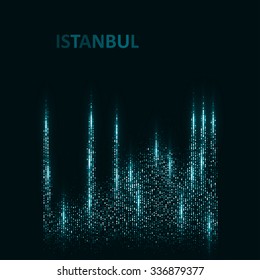 Technology image of Istanbul. The concept vector illustration eps10