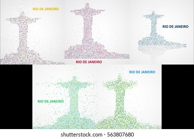 Technology image of Rio de Janeiro. The concept illustration 