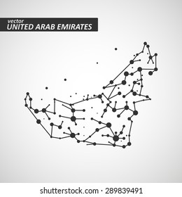 Technology image of United Arab Emirates. The concept vector illustration eps10