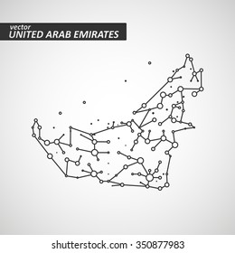 Technology image of United Arab Emirates. The concept vector illustration eps10