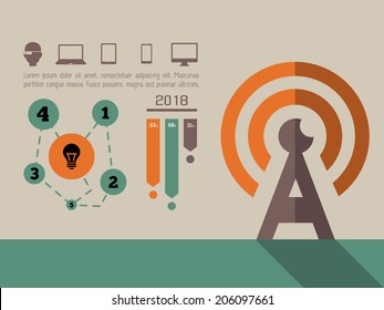 Technology Infographic Element