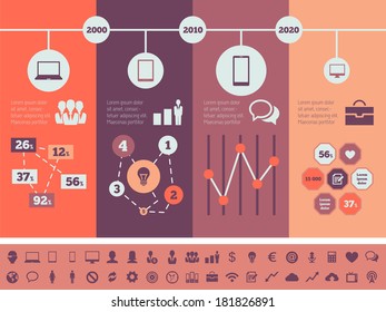 Technology Infographic Elements. Vector Illustration EPS 10.