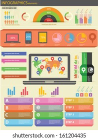 Technology Infographics and Elements,vector