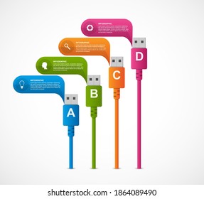 Technology Infographics Template for business presentations or information banner. 