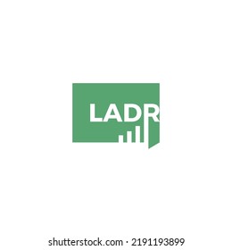 technology initial LAD logo icon illustration