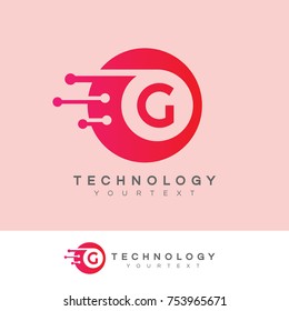 technology initial Letter G Logo design