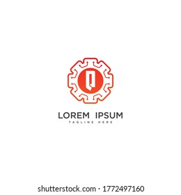 Design-Vorlage für das Logo für den Anfangsbuchstaben Q