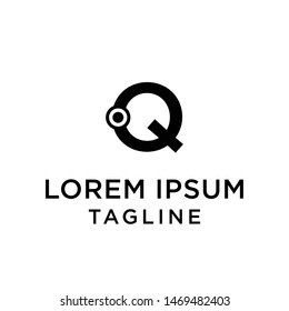 technology initial Letter Q Logo design template