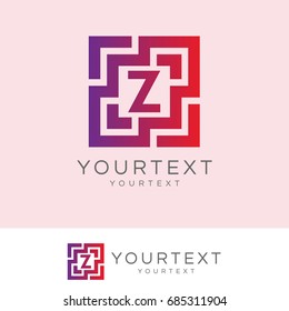 technology initial Letter Z Logo design