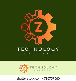 technology initial Letter Z Logo design