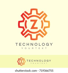 technology initial Letter Z Logo design