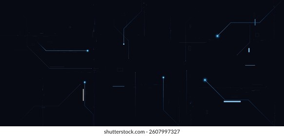Technology innovation background. Futuristic digital cyber blue circuit lines