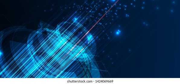 Technology innovation background, idea of global business solution