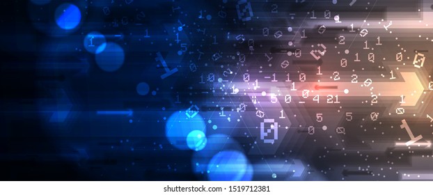 Technology innovation background, idea of global business solution