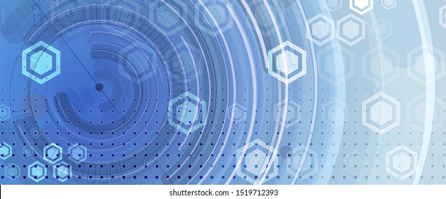 Technology innovation background, idea of global business solution