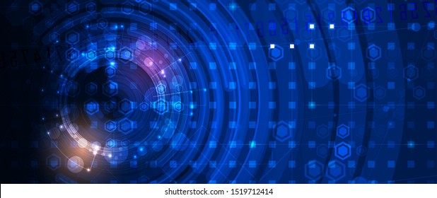 Technology innovation background, idea of global business solution