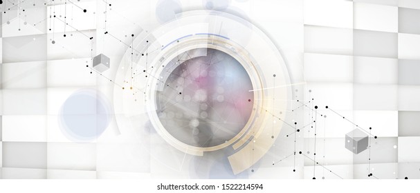 Technology innovation background, idea of global business solution