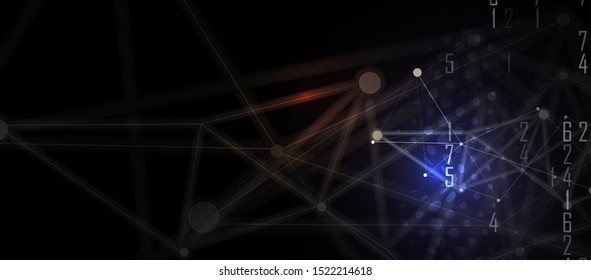 Technology innovation background, idea of global business solution