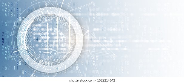 Technology innovation background, idea of global business solution