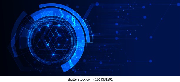 Technology innovation background, idea of global business solution