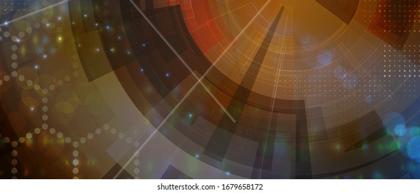 Technology innovation background, idea of global business solution
