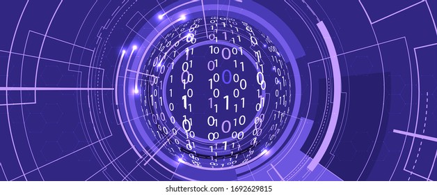 Technology innovation background, idea of global business solution