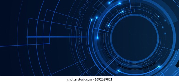 Technology innovation background, idea of global business solution