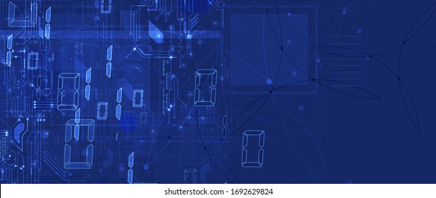 Technology innovation background, idea of global business solution