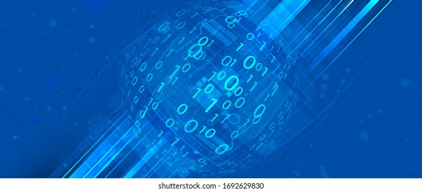 Technology innovation background, idea of global business solution