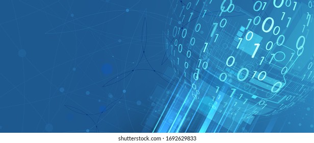 Technology innovation background, idea of global business solution