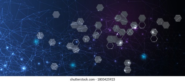 Technology innovation background, idea of global business solution