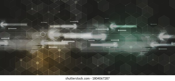 Technology innovation background, idea of global business solution
