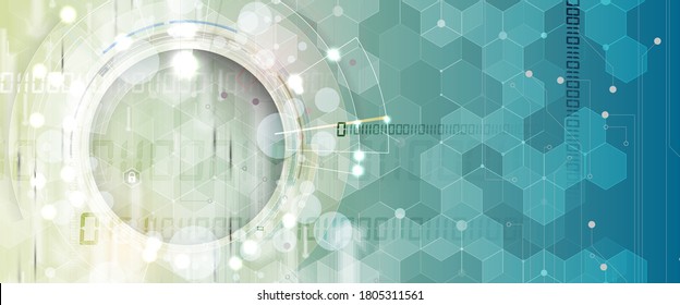 Technology innovation background, idea of global business solution